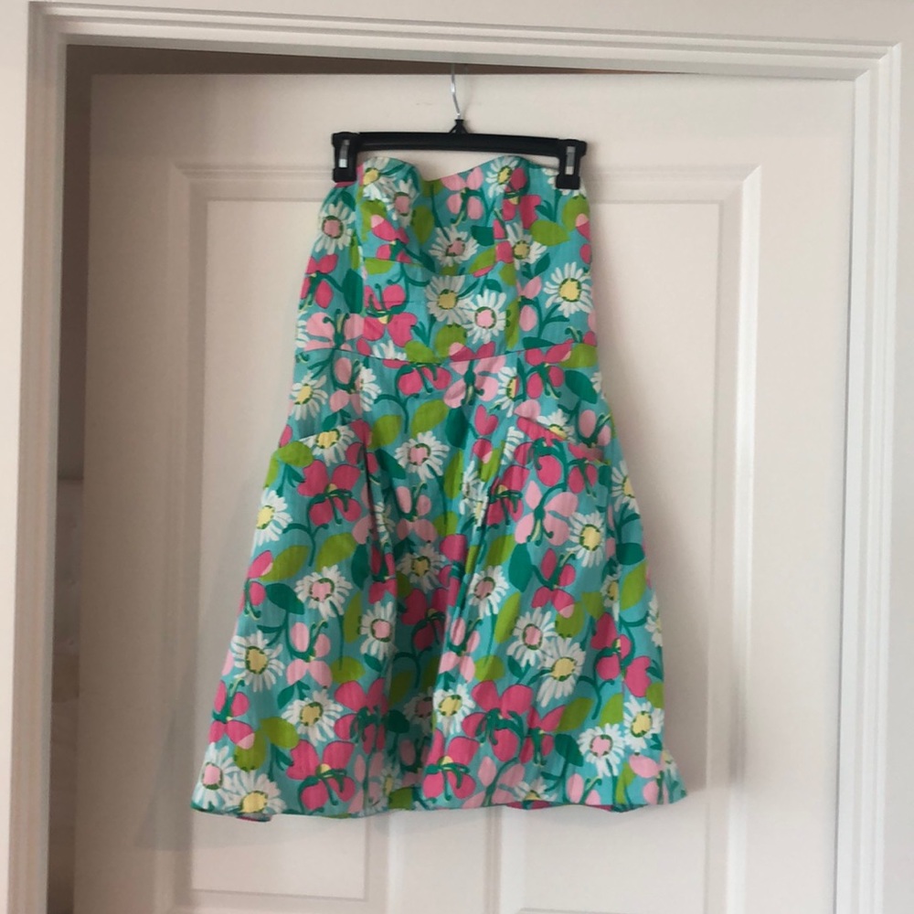 Strapless Lily Pulitzer dress